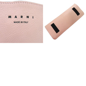 マルニ ハンドバッグ バイカラー レザー ピンク 0570【中古】MARNI