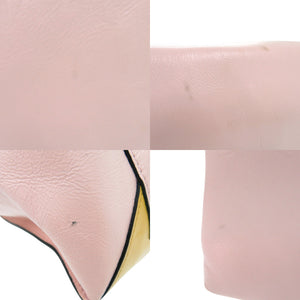 マルニ ハンドバッグ バイカラー レザー ピンク 0570【中古】MARNI