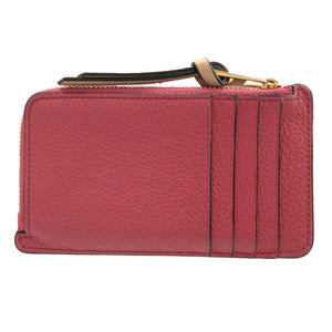 美品 ロエベ アナグラム レザー ピンク ブラウン 茶 コインケース フラグメントケース 0582【中古】LOEWE
