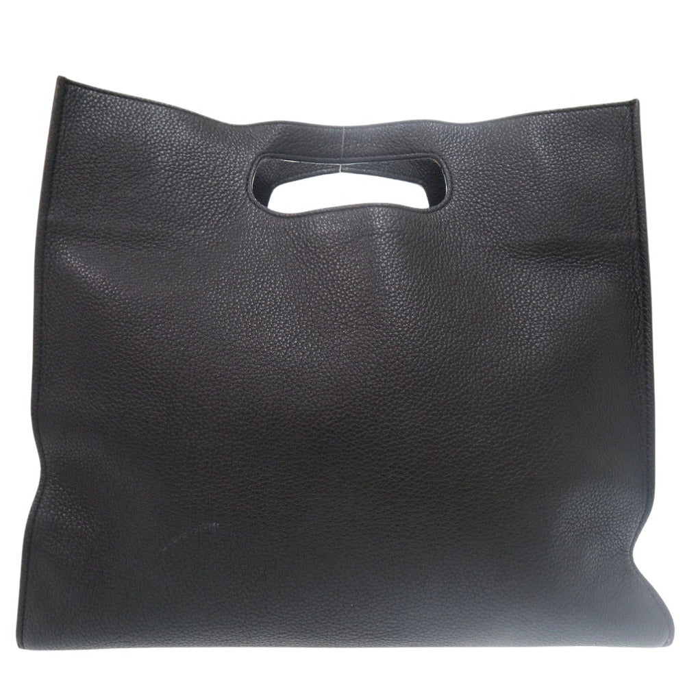 美品 マルニ 2way ショルダーバッグ 斜め掛け バイカラー ハンドバッグ レザー ブラック 0590【中古】MARNI