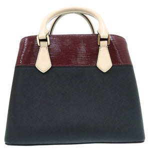 美品 トリーバーチ ロビンソン トリプルコンパートメントトートバッグ ブロックカラー 2WAY ROBINSON レザー ブラック 0613【中古】Tory Burch