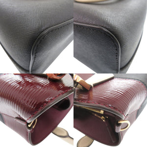 美品 トリーバーチ ロビンソン トリプルコンパートメントトートバッグ ブロックカラー 2WAY ROBINSON レザー ブラック 0613【中古】Tory Burch