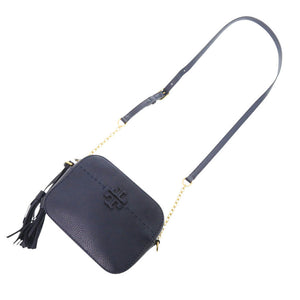 美品 トリーバーチ マックグロー レザー ネイビー カメラバッグ ショルダーバッグ 0614【中古】Tory Burch
