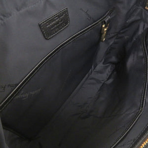 美品 サルヴァトーレフェラガモ FZ-24 0453 レザー ブラック ビジネスバッグ ブリーフケース 黒 0618【中古】Salvatore Ferragamo