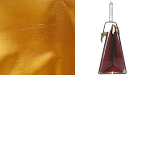 サルヴァトーレフェラガモ ガンチーニ 215262 アクリル メタル クリア ハンドバッグ 0622【中古】Salvatore Ferragamo