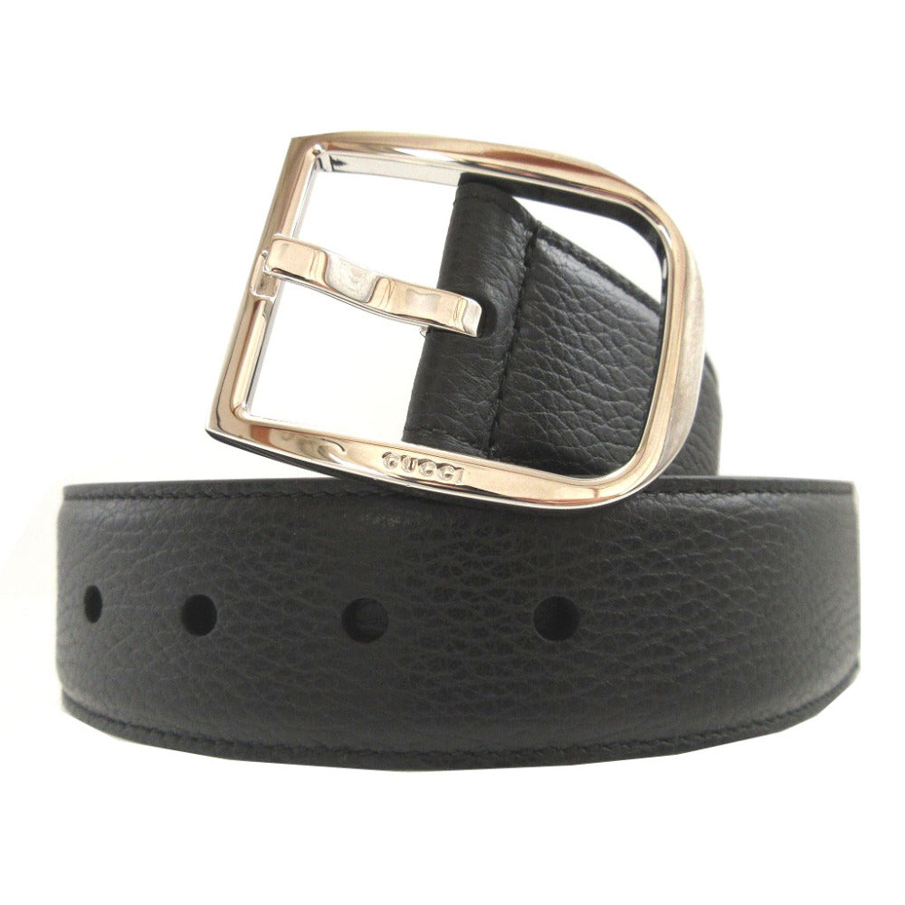 新品同様 グッチ 525040 レザー ブラック 黒 サイズ85 ベルト 0625【中古】GUCCI