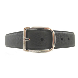 新品同様 グッチ 525040 レザー ブラック 黒 サイズ85 ベルト 0625【中古】GUCCI