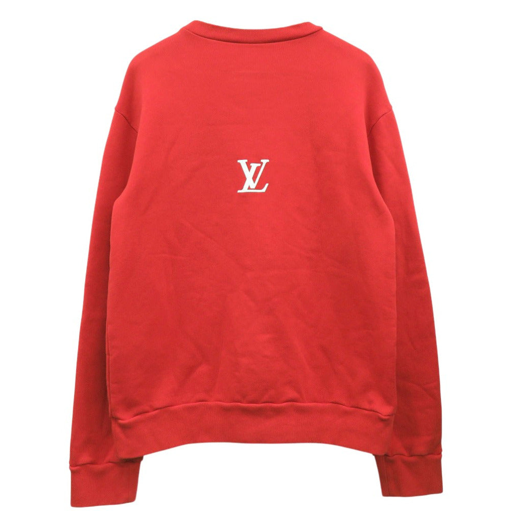 美品 ルイ ヴィトン ROCKERS プリント クルーネック スウェット RM221 IHN HMY96W コットン レッド LV 0638【中古】LOUIS VUITTON
