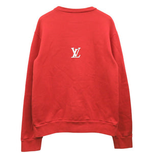 美品 ルイ ヴィトン ROCKERS プリント クルーネック スウェット RM221 IHN HMY96W コットン レッド LV 0638【中古】LOUIS VUITTON