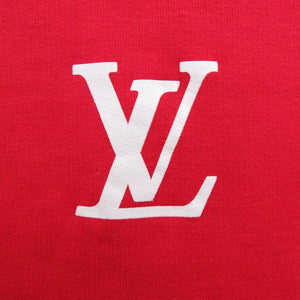 美品 ルイ ヴィトン ROCKERS プリント クルーネック スウェット RM221 IHN HMY96W コットン レッド LV 0638【中古】LOUIS VUITTON