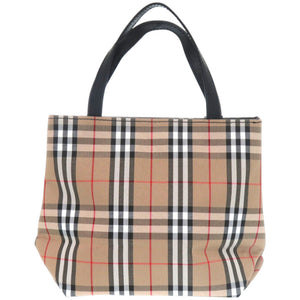 美品 バーバリー ノバチェック ミニハンドバッグ レザー ベージュ ハンドバッグ 0641【中古】BURBERRY