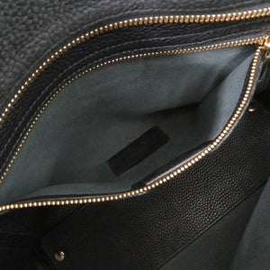 美品 サルヴァトーレフェラガモ ガンチーニ レザー ブラック ワンショルダーバッグ 黒 0645【中古】Salvatore Ferragamo