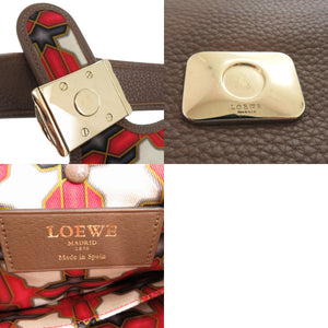 美品 ロエベ グラナダ ワンショルダー ショルダーバッグ レザー ブラウン 0648【中古】LOEWE