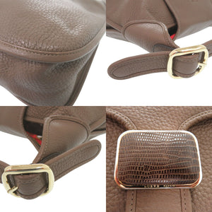 美品 ロエベ グラナダ ワンショルダー ショルダーバッグ レザー ブラウン 0648【中古】LOEWE