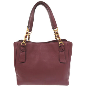 美品 トリーバーチ レザー ボルドー 2WAY ハンドバッグ ショルダーバッグ 0660【中古】Tory Burch