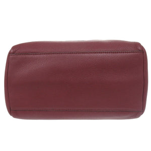 美品 トリーバーチ レザー ボルドー 2WAY ハンドバッグ ショルダーバッグ 0660【中古】Tory Burch