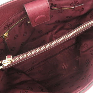 美品 トリーバーチ レザー ボルドー 2WAY ハンドバッグ ショルダーバッグ 0660【中古】Tory Burch