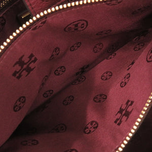 美品 トリーバーチ レザー ボルドー 2WAY ハンドバッグ ショルダーバッグ 0660【中古】Tory Burch