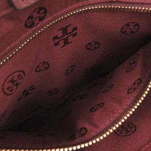 美品 トリーバーチ レザー ボルドー 2WAY ハンドバッグ ショルダーバッグ 0660【中古】Tory Burch