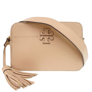 トリーバーチ マックグロー レザー ピンクベージュ ショルダーバッグ カメラバッグ 0661【中古】Tory Burch