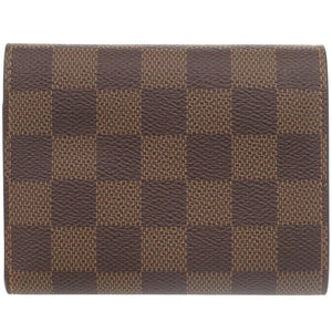 美品 ルイ ヴィトン ポルトフォイユ ヴィクトリーヌ ダミエ N41659 ICタグ レッド/ブラウン 三つ折り財布 赤 茶 LV 0663【中古】LOUIS VUITTON