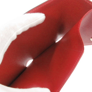 美品 ルイ ヴィトン ポルトフォイユ ヴィクトリーヌ ダミエ N41659 ICタグ レッド/ブラウン 三つ折り財布 赤 茶 LV 0663【中古】LOUIS VUITTON