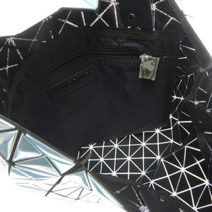 新品同様 イッセイミヤケ BAOBAO バオバオ PLATINUM プラチナム PRISM プリズム BB71AG143 ポリウレタン ポリエステル 真鍮 メタリックブルー トートバッグ 0670【中古】ISSEY MIYAKE