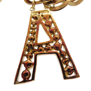 美品 ドルチェアンドガッバーナ AMORE パール ネックレス メタル ゴールド 0676【中古】DOLCE&GABBANA