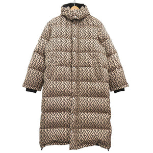 新品同様 グッチ Gロゴ ダウンロングコート 595475 Z8AFE ダウン フェザー ベージュ 0700【中古】GUCCI