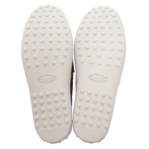 新品同様 トッズ スエード サイズ5 1/2 レッド ドライビングシューズ スリッポン 赤 0704【中古】TOD’S メンズ