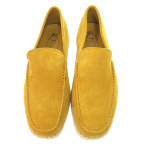 未使用品 トッズ エスパドリーユ スエード サイズ5 1/2 イエロー スリッポン 黄 0706【中古】TOD’S メンズ