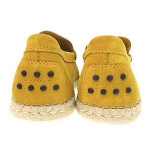 未使用品 トッズ エスパドリーユ スエード サイズ5 1/2 イエロー スリッポン 黄 0706【中古】TOD’S メンズ