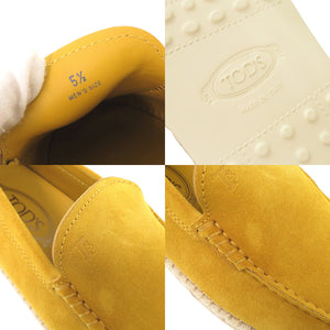 未使用品 トッズ エスパドリーユ スエード サイズ5 1/2 イエロー スリッポン 黄 0706【中古】TOD’S メンズ