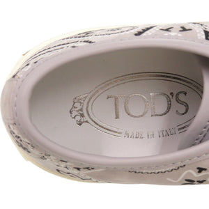 未使用品 トッズ ペイズリー柄 ジュートソール XXW26A0T640GPS0ZST レザー ラバー グレー スニーカー 0707【中古】TOD’S