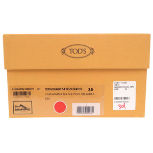 新品同様 トッズ カモフラージュ柄 ローカット XXW26A0T641EZO24PN サイズ35 (日本サイズ22cm) レザー グリーン スニーカー 0708【中古】TOD’S