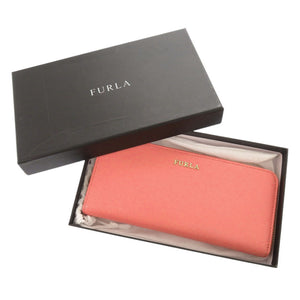 未使用 フルラ L字ファスナー レザー ピンク 長財布 0713【中古】Furla