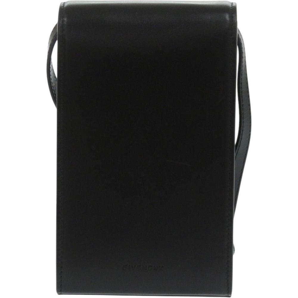 美品 ジバンシィ ミニ4Gバーティカル レザー メタル ブラック 黒 ショルダーバッグ 0719【中古】GIVENCHY