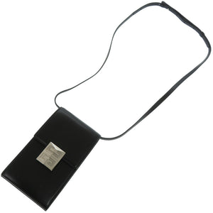 美品 ジバンシィ ミニ4Gバーティカル レザー メタル ブラック 黒 ショルダーバッグ 0719【中古】GIVENCHY