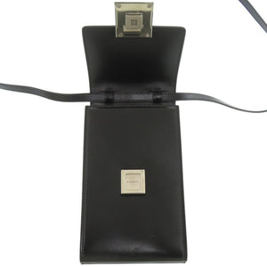 美品 ジバンシィ ミニ4Gバーティカル レザー メタル ブラック 黒 ショルダーバッグ 0719【中古】GIVENCHY