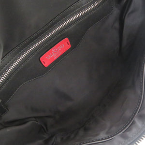 ヴァレンティノ ガラヴァーニ VLTN レザー ブラック ボディバッグ ウエストバッグ 黒 0730【中古】Valentino Garavani