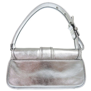 未使用品 マイケルコース COLBY メタリック レザー ショルダーバッグ エクストラスモール レザー シルバー 0765【中古】Michael Kors