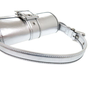 未使用品 マイケルコース COLBY メタリック レザー ショルダーバッグ エクストラスモール レザー シルバー 0765【中古】Michael Kors