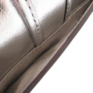 未使用品 マイケルコース COLBY メタリック レザー ショルダーバッグ エクストラスモール レザー シルバー 0765【中古】Michael Kors