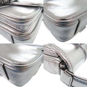 未使用品 マイケルコース COLBY メタリック レザー ショルダーバッグ エクストラスモール レザー シルバー 0765【中古】Michael Kors