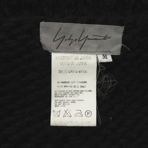 美品 ヨウジヤマモト ウール ブラック ニットジャケット 黒 0772【中古】Yohji Yamamoto