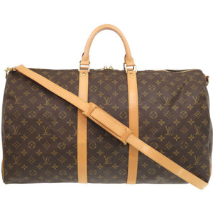 美品 ルイ ヴィトン キーポルバンドリエール55 モノグラム M41414 ボストンバッグ LV 0801【中古】LOUIS VUITTON