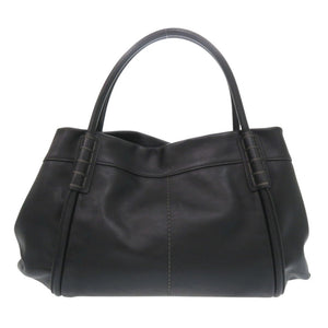 美品 トッズ レザー ブラック トートバッグ 黒 ハンドバッグ 0816【中古】TOD’S