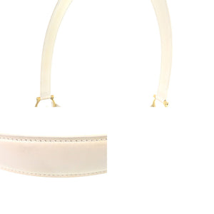 美品 セリーヌ F-98/1 ヴィンテージ ゴールド金具 レザー ホワイト ワンショルダーバッグ 白 0822【中古】CELINE