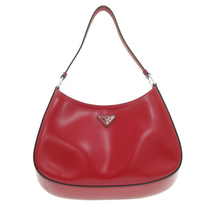 新品同様 プラダ クレオ 1BC499 ショルダーバッグ レザー レッド 0846【中古】PRADA