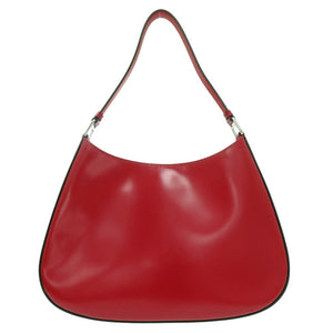 新品同様 プラダ クレオ 1BC499 ショルダーバッグ レザー レッド 0846【中古】PRADA